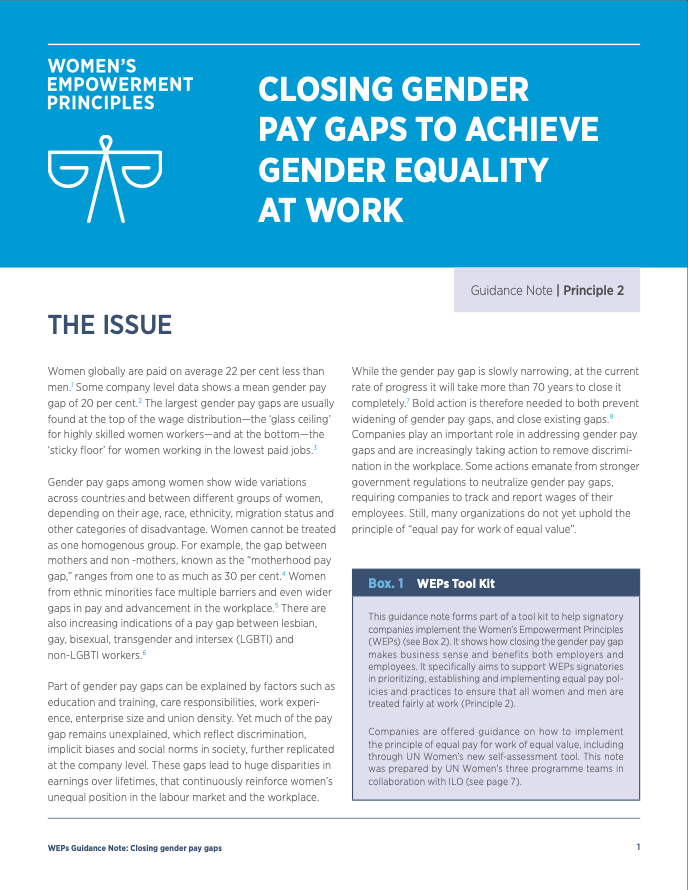 Closing Gender Pay Gaps To Achieve Gender Equality At Work Weps